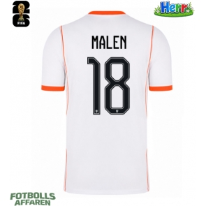 Nederländerna Donyell Malen #18 Bortatröja VM 2026 Kortärmad